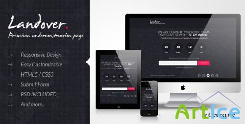 ThemeForest - Landover - Responsive Coming Soon Page (FULL)