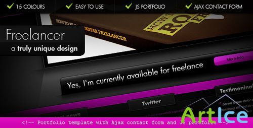 ThemeForest - Freelancer Portfolio Template - Light & Dark