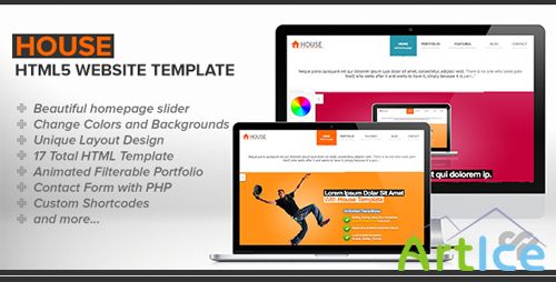 ThemeForest - House - Clean HTML Website Template