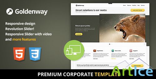 ThemeForest - Goldenway - Premium Responsive HTML5 Template