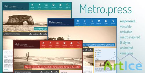 ThemeForest - Metro.press - Expressive WordPress Theme
