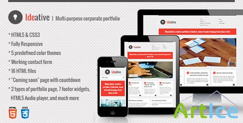 ThemeForest - Ideative - Multi-purpose corporate portfolio HTML