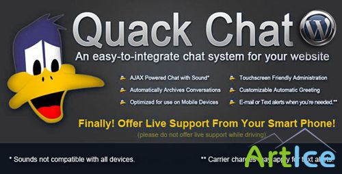 CodeCanyon - WP v1.02 - Quack Chat Live Chat System