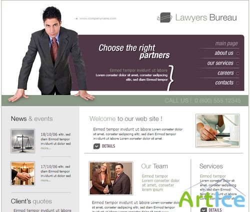 TemplatesBox - Elite Lawyers Bureau Flash Enabled