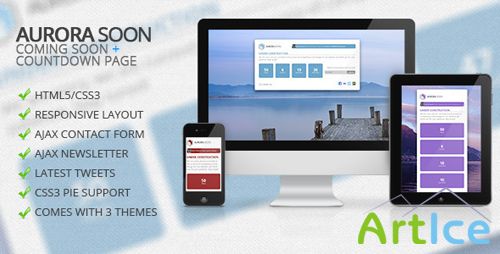 ThemeForest - Aurora Soon - Coming Soon / Countdown Page