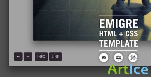 ThemeForest - Emigre HTML+CSS Creative Portfolio Website