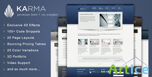 ThemeForest - Karma - Clean and Modern Website Template