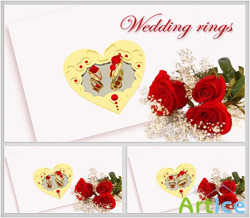 Footage HD - Romantic Backgrounds Wedding Rings