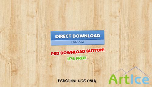 Clean and Beautiful PSD Download Buttons