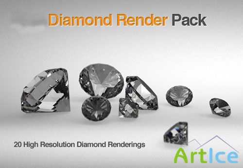 20 Highres Diamond Images Render Package