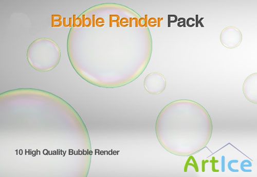 10 Highres Bubble Images Render Package