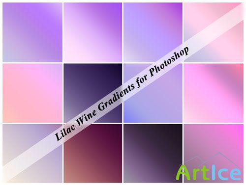 Lilac Wine Gradients for Photoshop
