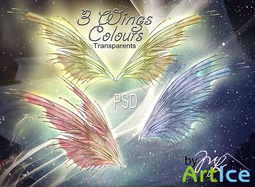 PSD Template - Wings Fantasy Colours