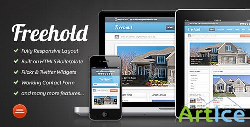 ThemeForest - Freehold - Real Estate Site Template