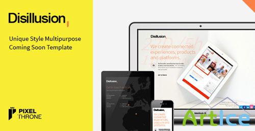 ThemeForest - Disillusion - Responsive Coming Soon Page