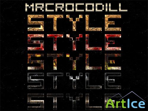 New Photoshop Styles by MrCrocodill