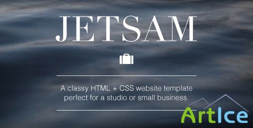 ThemeForest - Jetsam HTML + CSS Website Template
