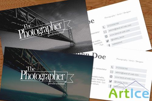 PSD Template - Photography Business Card