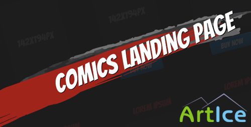 ThemeForest - Comics Landing Page