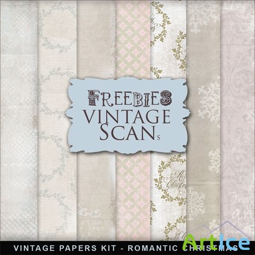Textures - Vintage Style XMAS Papers 2