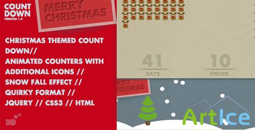 CodeCanyon - Christmas Countdown Animated Counter & Snowfall
