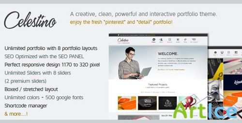 ThemeForest - Celestino v1.2 - Clean and Creative Portfolio Theme