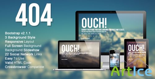 ThemeForest - Wizm 404 - Responsive error template for you