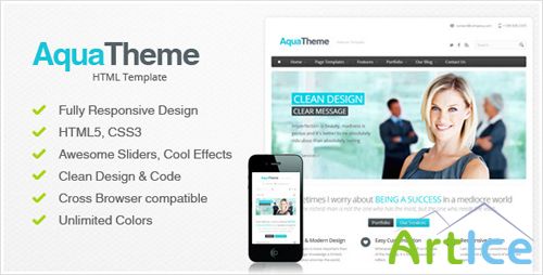 ThemeForest - Aqua - Responsive HTML Template