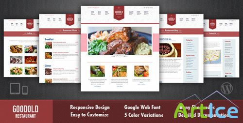 ThemeForest - Goodold Restaurant - Responsive WordPress Theme