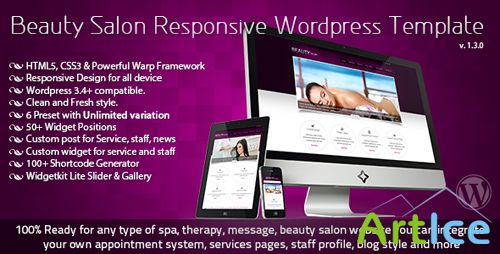 ThemeForest - Beauty Salon Responsive Wordpress Template