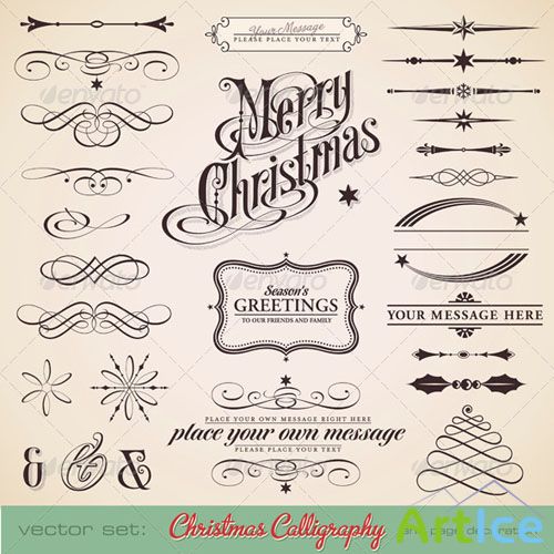 GraphicRiver - Christmas Calligraphy