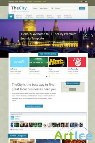 IceTheme - IT TheCity - Template For Joomla 2.5 - Retail