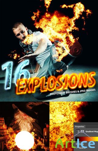 16 Realistic Explosion Brushes