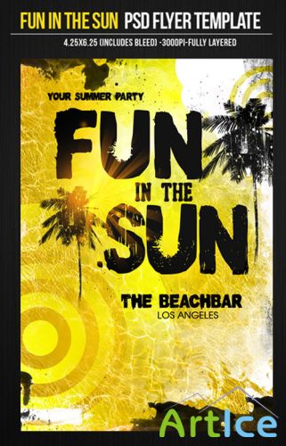 PSD Template - Fun in the Sun Flyer/Poster