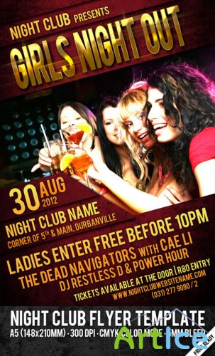 Night Club Flyer/Poster PSD Template