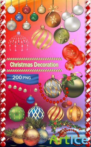 200 Christmas Decoration PNG Clipart