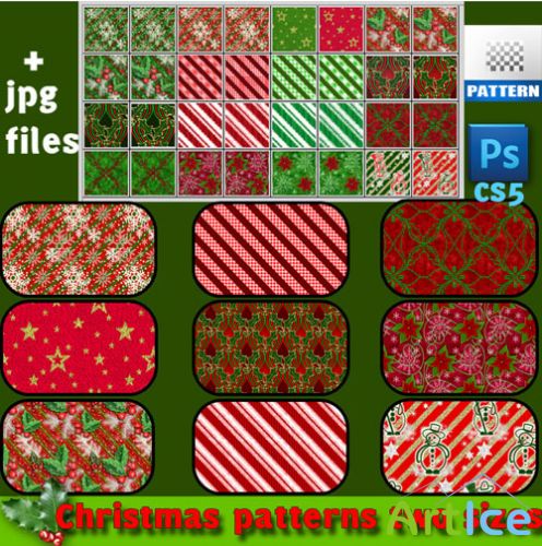 Christmas Patterns for Photoshop #1