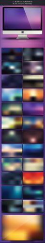 25 Blur Backgrounds Pack