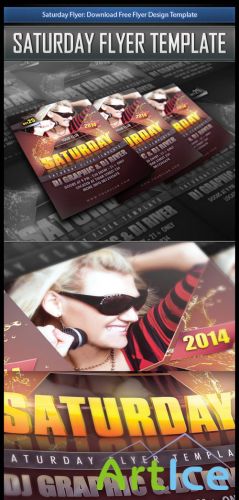 Saturday Flyer/Poster Design PSD Template