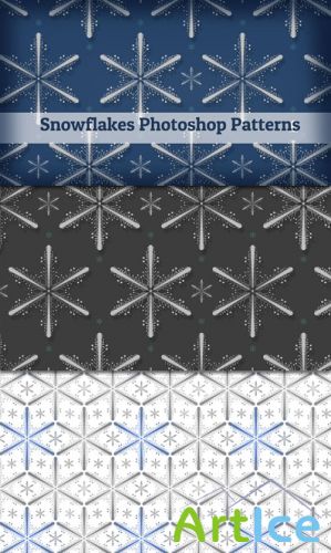 Snowflakes Patterns for Photoshop