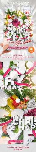 GraphicRiver - Christmas and New Year Flyer 2013 - 979556