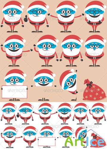 GraphicRiver - Santa Set 3099761