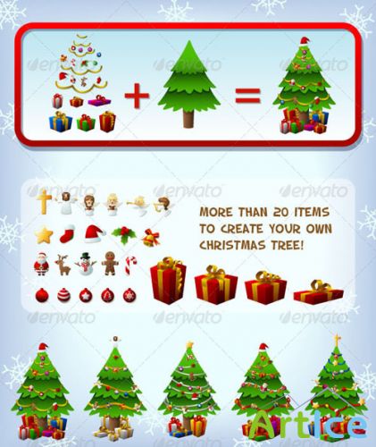 GraphicRiver - Customizeable Christmas Tree 753285