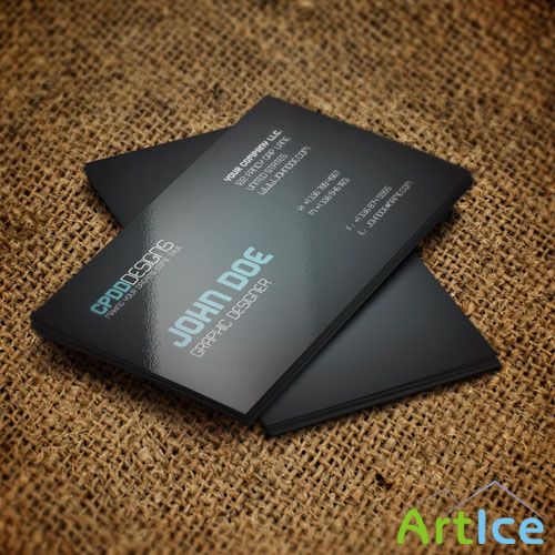 CPDD-Techy Minimalistic Business Card PSD Template