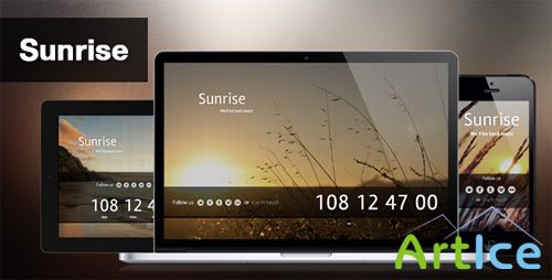 ThemeForest - Sunrise - Coming Soon Page