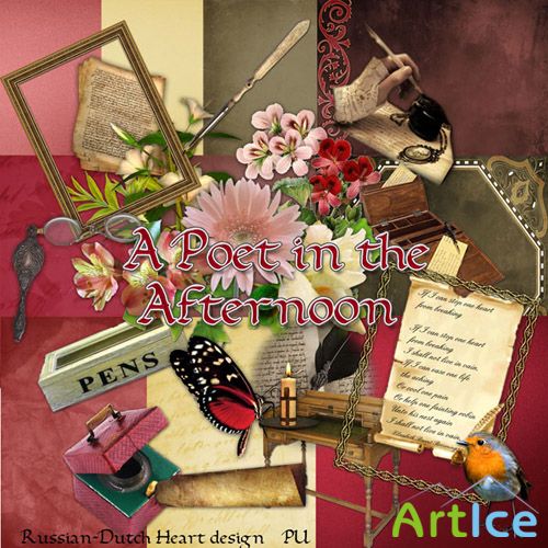 Scrap Set -  A Poet in the Afternoon