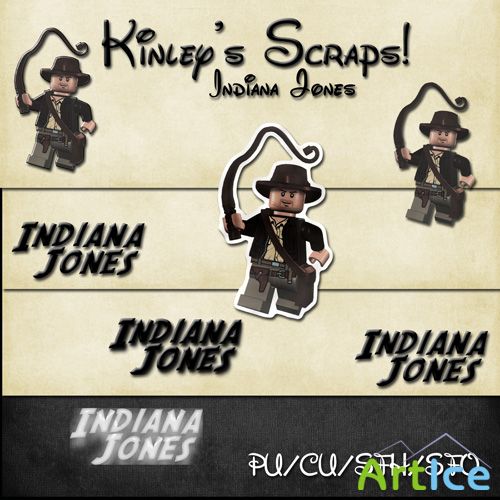 Scrap  Set -  Indiana Jones