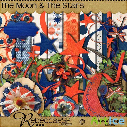 Scrap Set -  The Moon and The Stars
