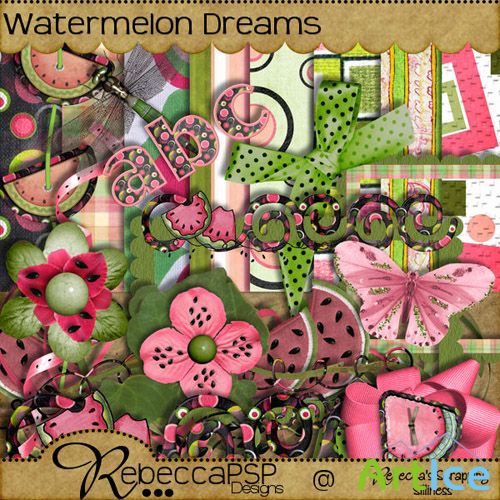 Scrap Set -  Watermelon Dreams