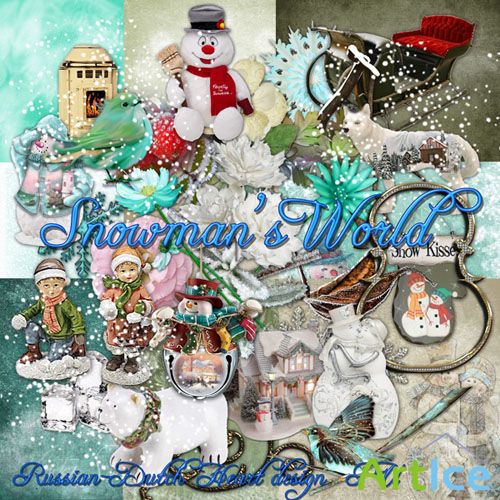 Scrap Set - Snowmans World